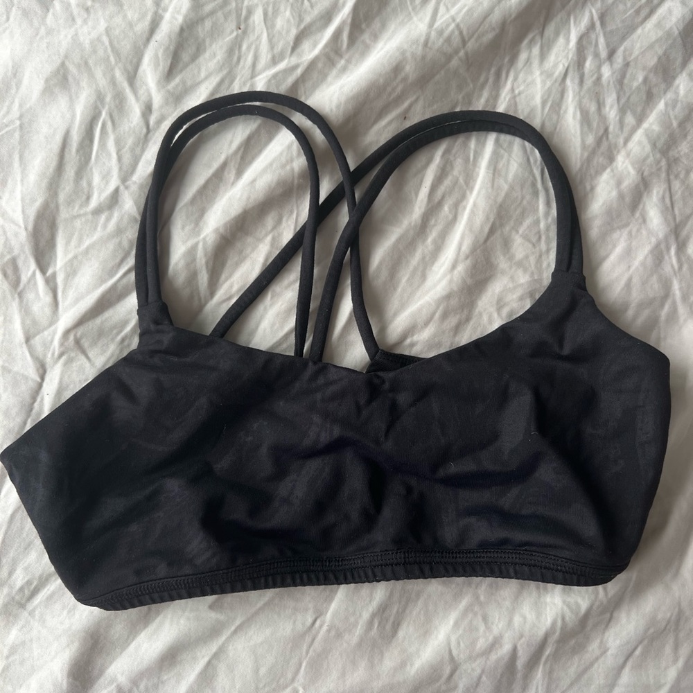 Ivivva sports bra. Brand was owned by LuLu Lemon and does not exist any longer.